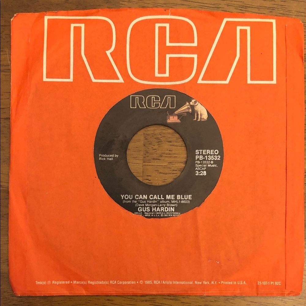 Gus Hardin Vinyl 45 Record If I Didn’t Love You
